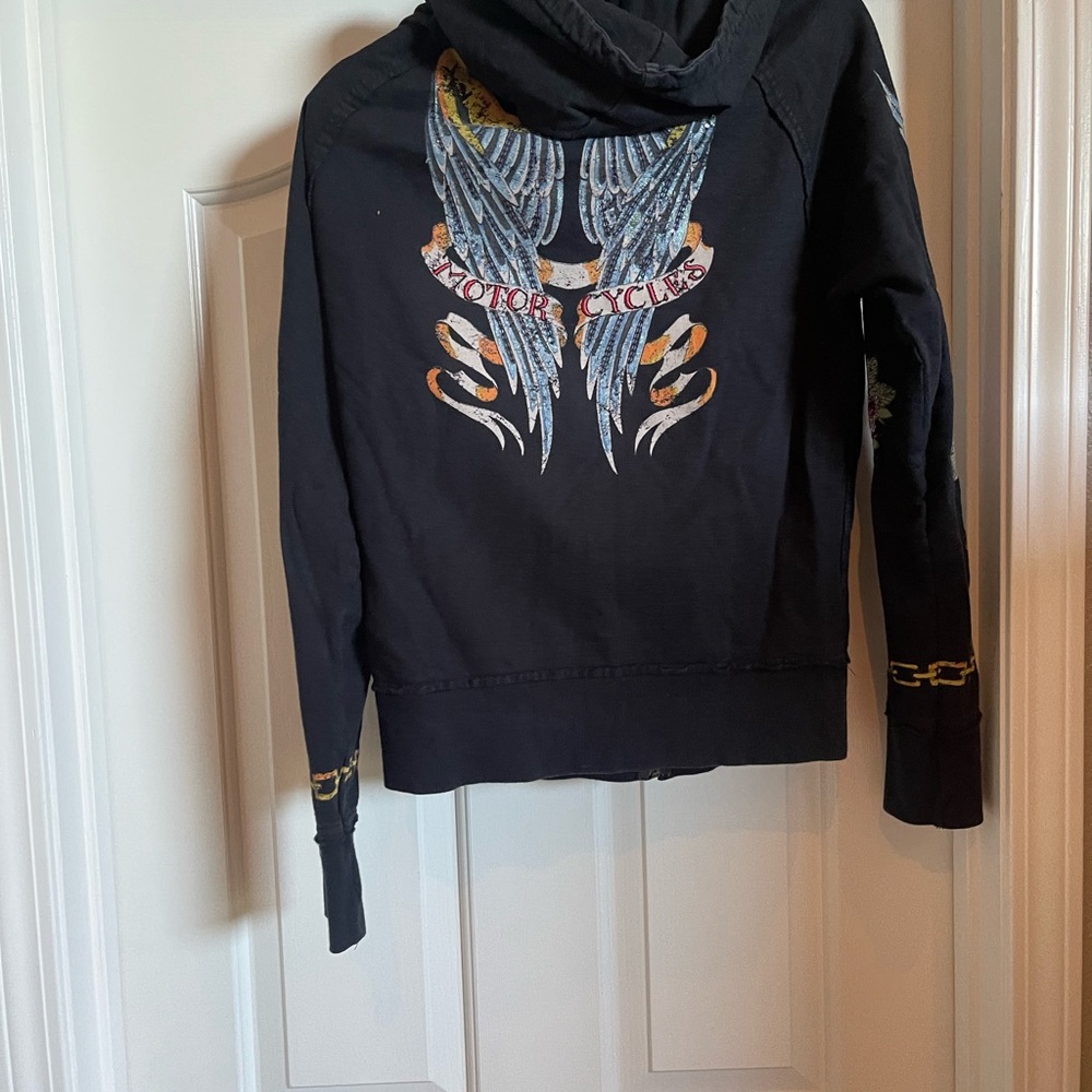 Ladies Harley Davidson sequin embroidered sweatshirt
